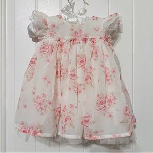Edgehill Collection Baby Girl Floral Dress 3 Months